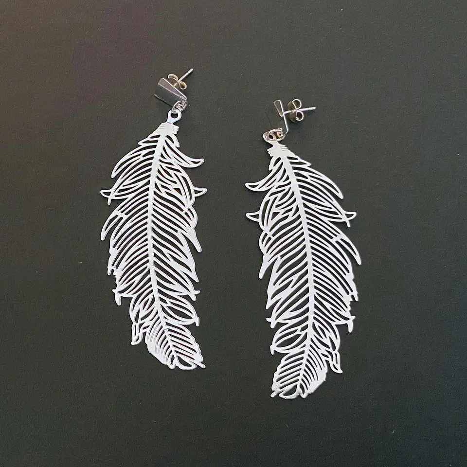 AROS PLUMA | BAÑO ORO Y BAÑO PLATA 3