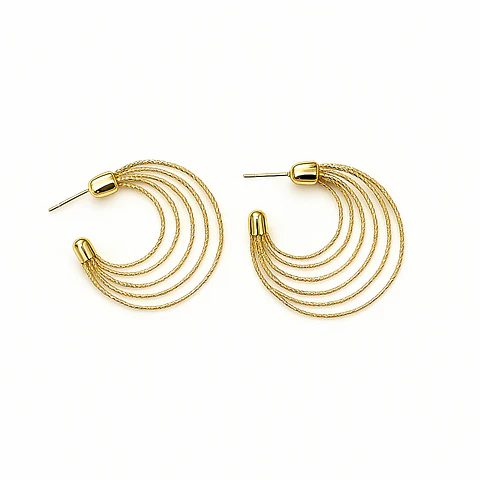 AROS ARGOLLA BIT | BAÑO ORO Y BAÑO PLATA