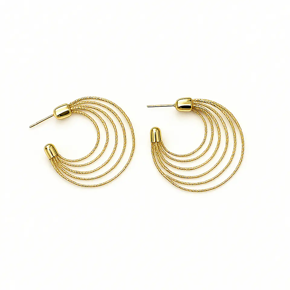 AROS ARGOLLA BIT | BAÑO ORO Y BAÑO PLATA 2
