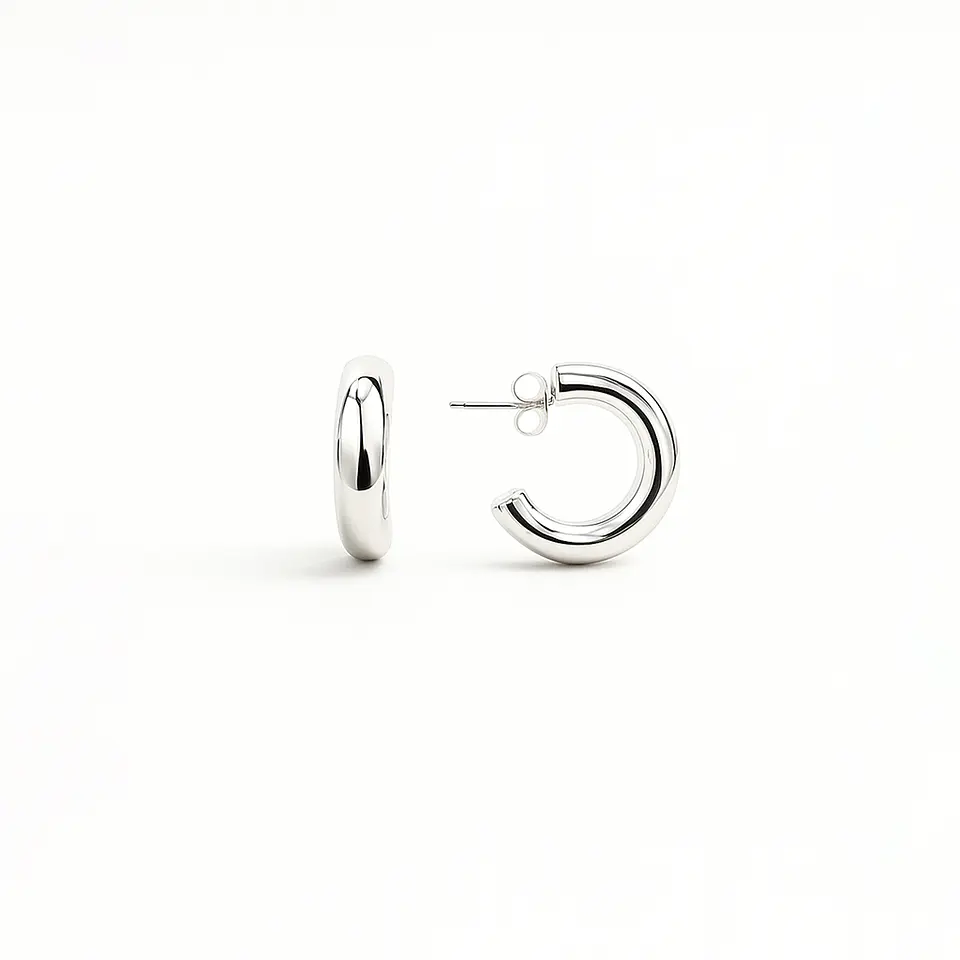 AROS ARGOLLA LISA | BAÑO ORO Y BAÑO PLATA 3
