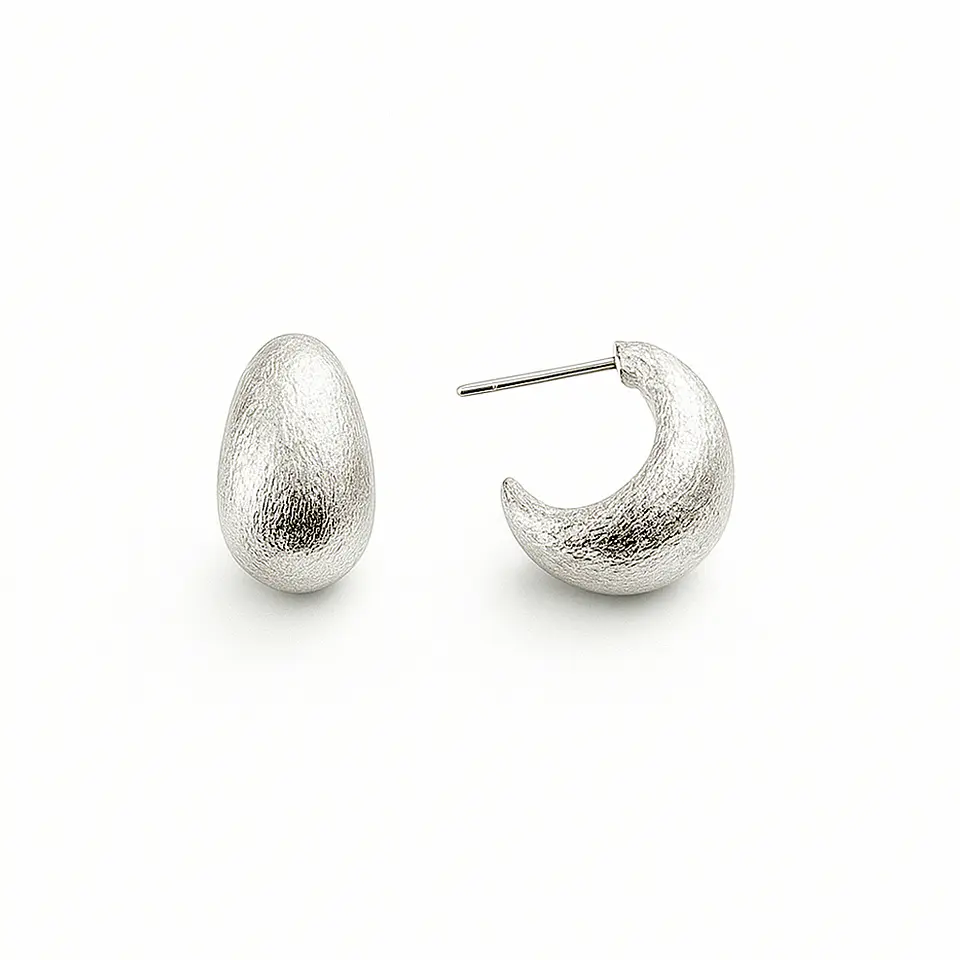 AROS ARGOLLA LUNA | BAÑO ORO Y BAÑO PLATA 3