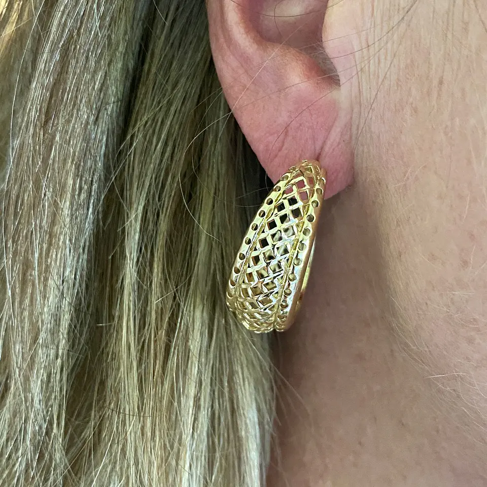 AROS ARGOLLA LABRADA | BAÑO ORO 1