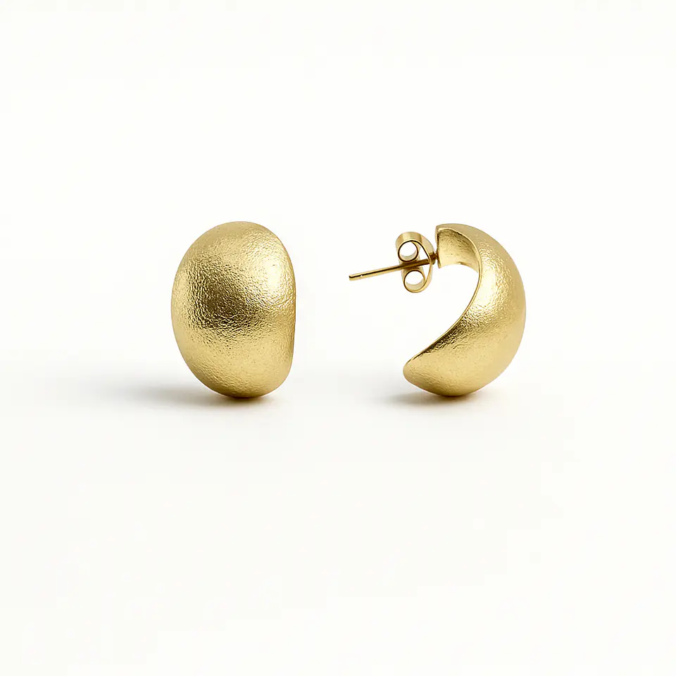 AROS ÓVALO LIJADO | BAÑO ORO 1