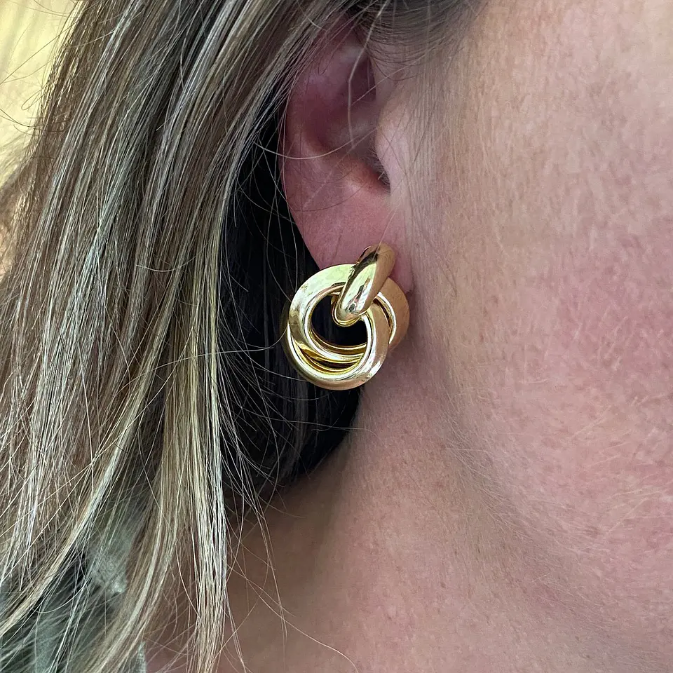 AROS ENTRELAZO | BAÑO ORO Y BAÑO PLATA 1