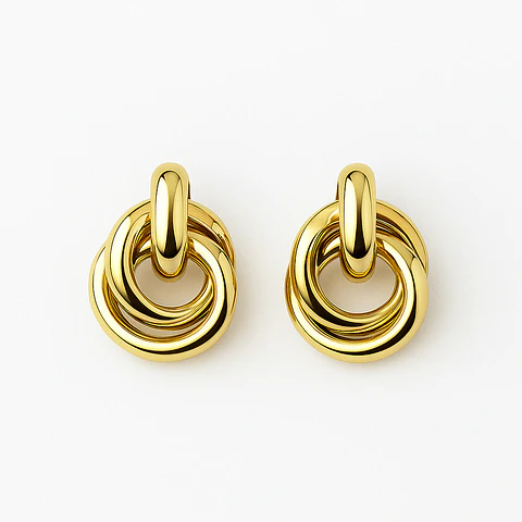 AROS ENTRELAZO | BAÑO ORO Y BAÑO PLATA