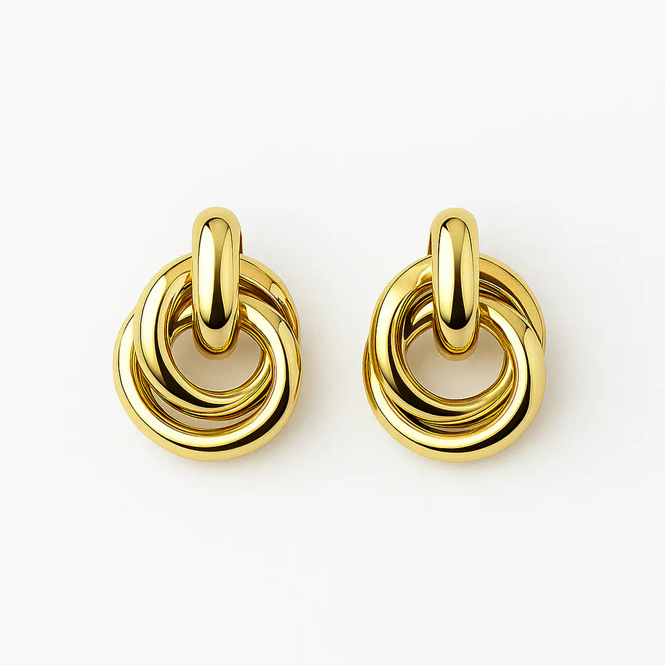 AROS ENTRELAZO | BAÑO ORO Y BAÑO PLATA 2