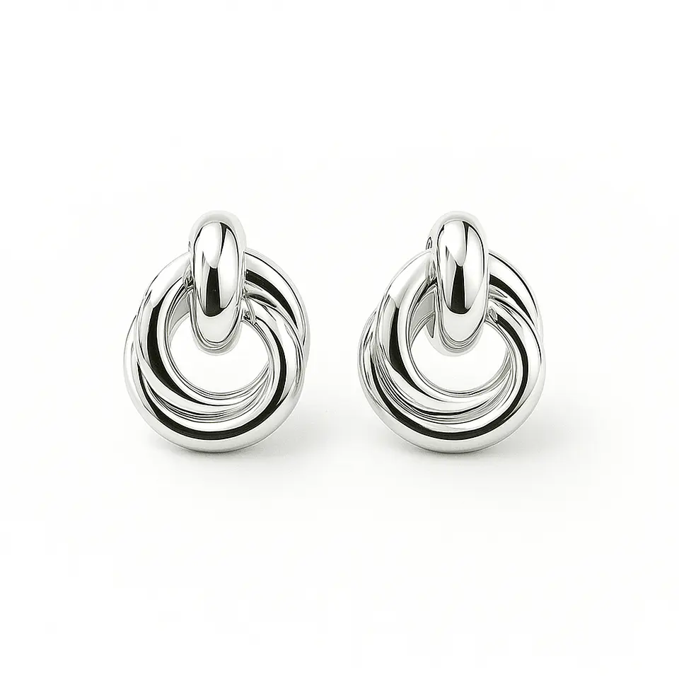AROS ENTRELAZO | BAÑO ORO Y BAÑO PLATA 3