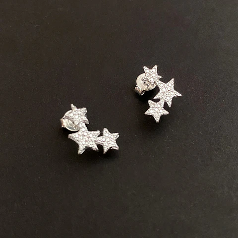 AROS TRES ESTRELLAS | BAÑO PLATA