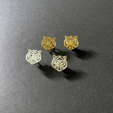 AROS TIGRE | BAÑO ORO Y BAÑO PLATA