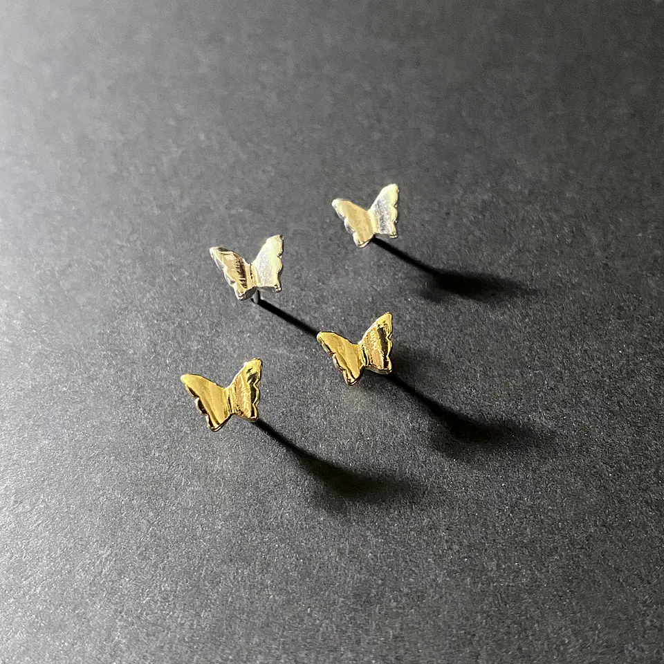 AROS MARIPOSA | BAÑO ORO Y BAÑO PLATA 1