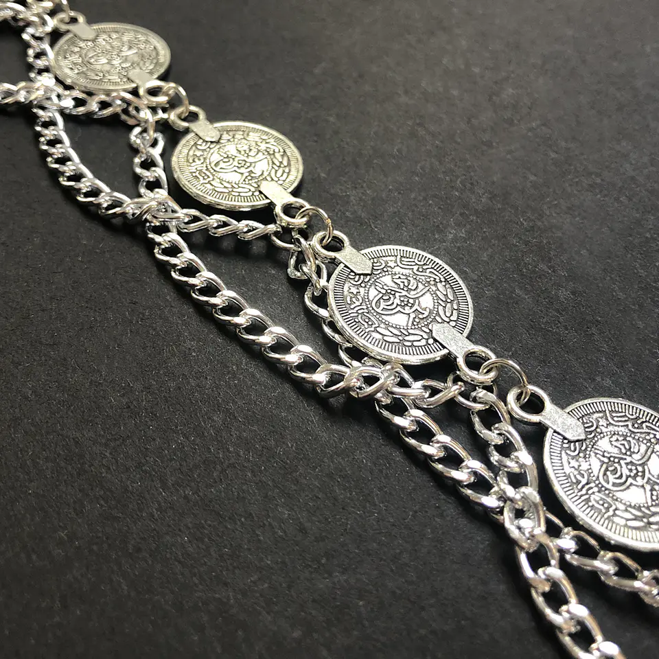 TOBILLERA MONEDAS | SILVER 2