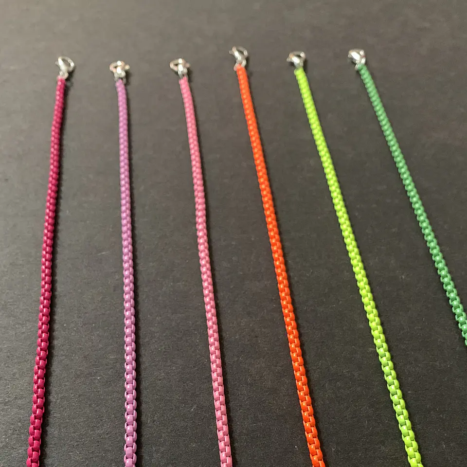 TOBILLERAS CADENA COLORES 1
