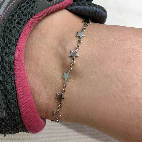 TOBILLERA ESTRELLAS | SILVER