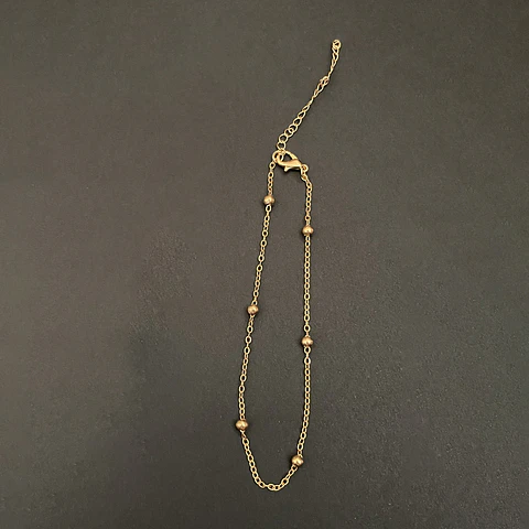 TOBILLERA BOLITAS | GOLD