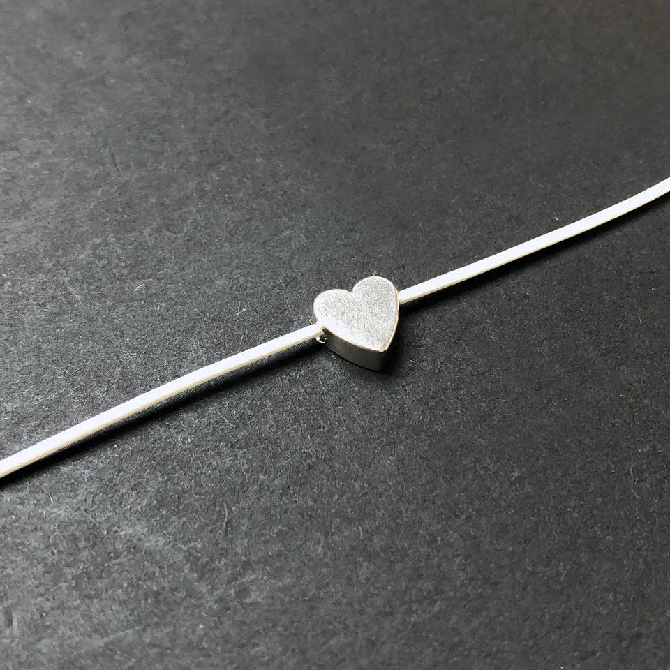 TOBILLERA CORDÓN CORAZÓN | SILVER 2