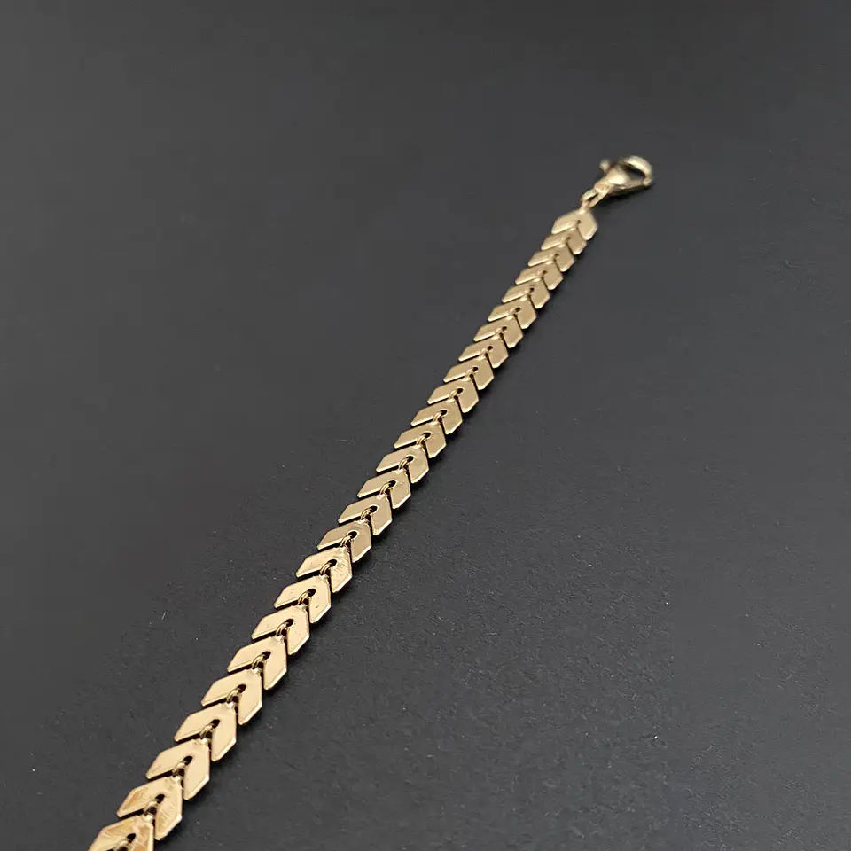 TOBILLERA HOJITAS | GOLD 2