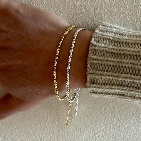 PULSERA MILITAR | ENCHAPE ORO Y ENCHAPE PLATA