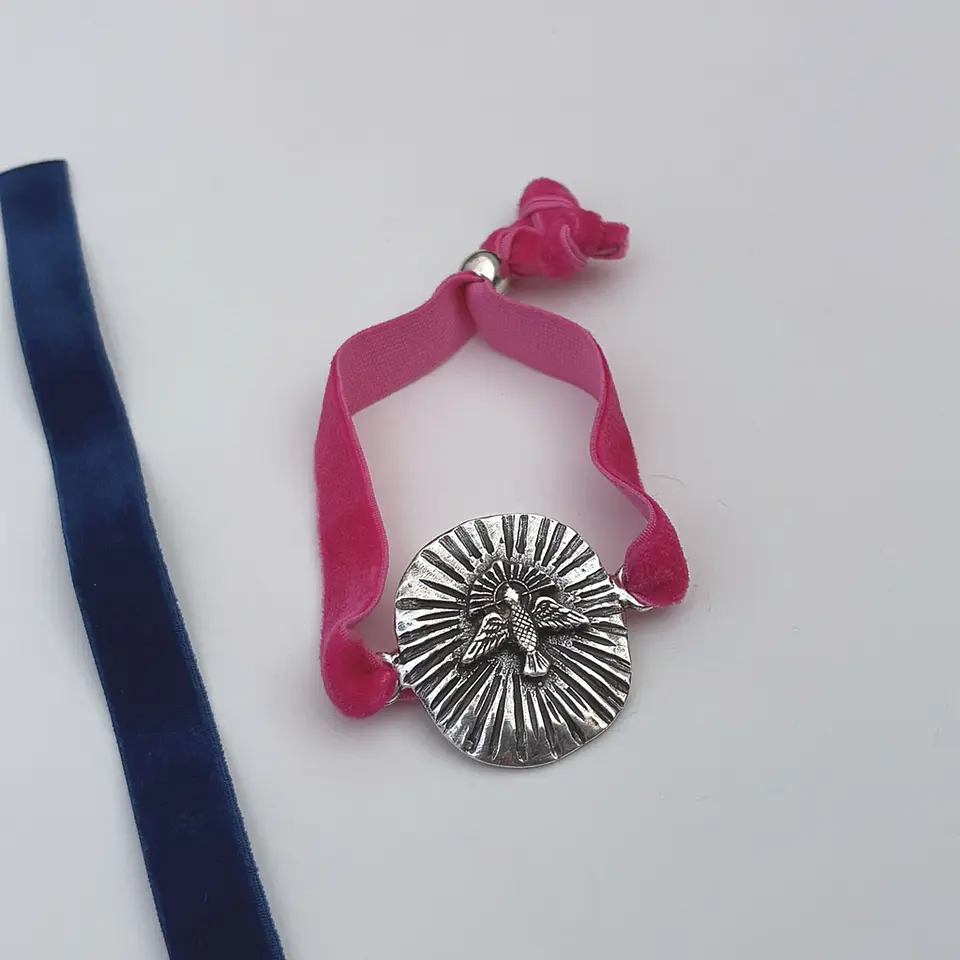 PULSERAS VELVET ESPÍRITU SANTO | ENCHAPE ORO Y ENCHAPE PLATA 5