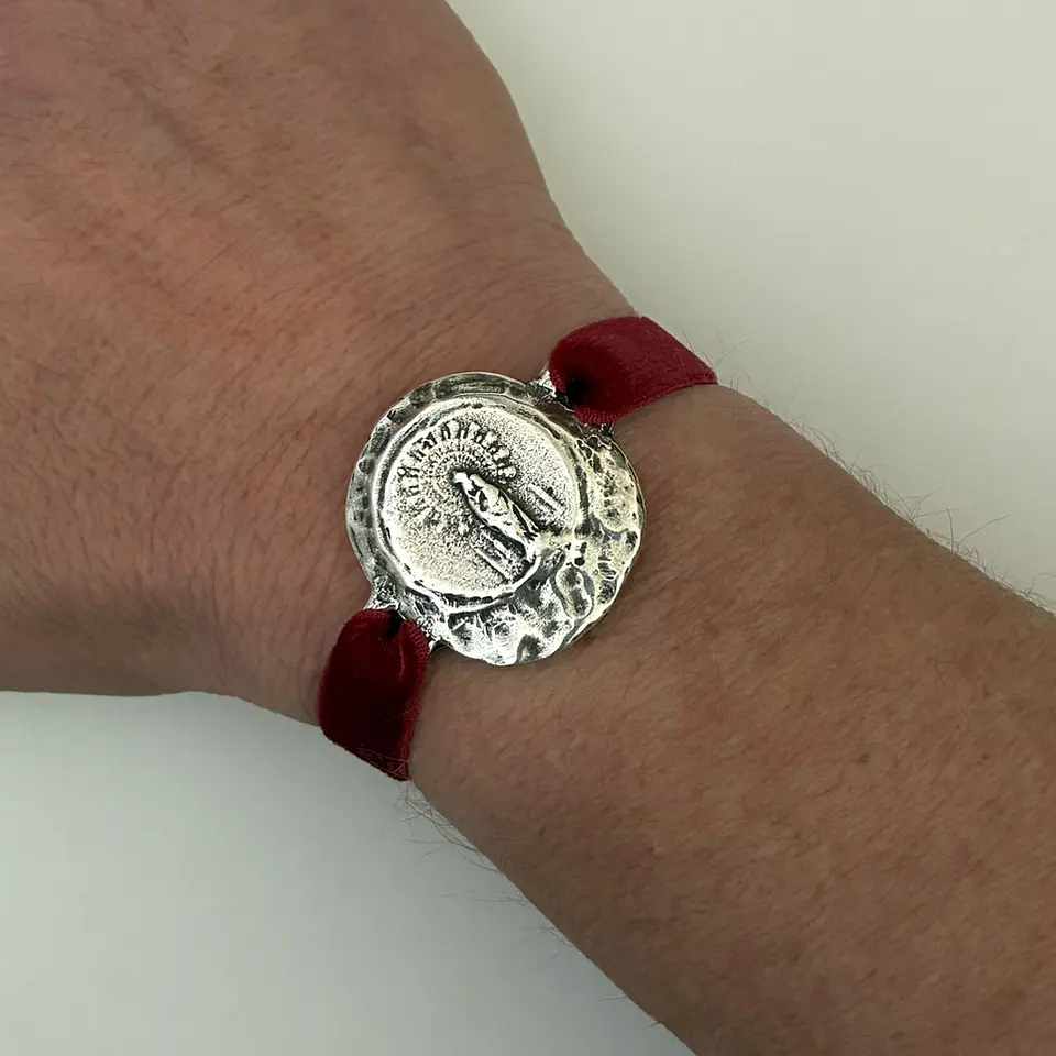 PULSERAS VELVET VIRGEN DEL PILAR | ENCHAPE ORO Y ENCHAPE PLATA 5
