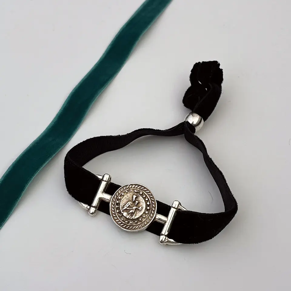 PULSERAS VELVET VIRGEN DEL CARMEN | ENCHAPE ORO Y ENCHAPE PLATA 3