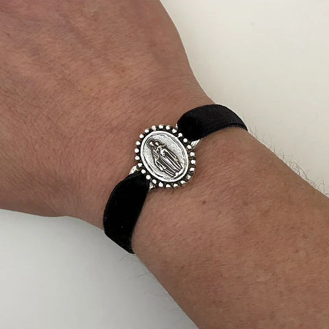 PULSERAS VELVET VIRGEN DE GARABANDAL | ENCHAPE ORO Y ENCHAPE PLATA