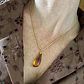 COLLAR ÁMBAR | RESINA ENCHAPE ORO - Miniatura 1