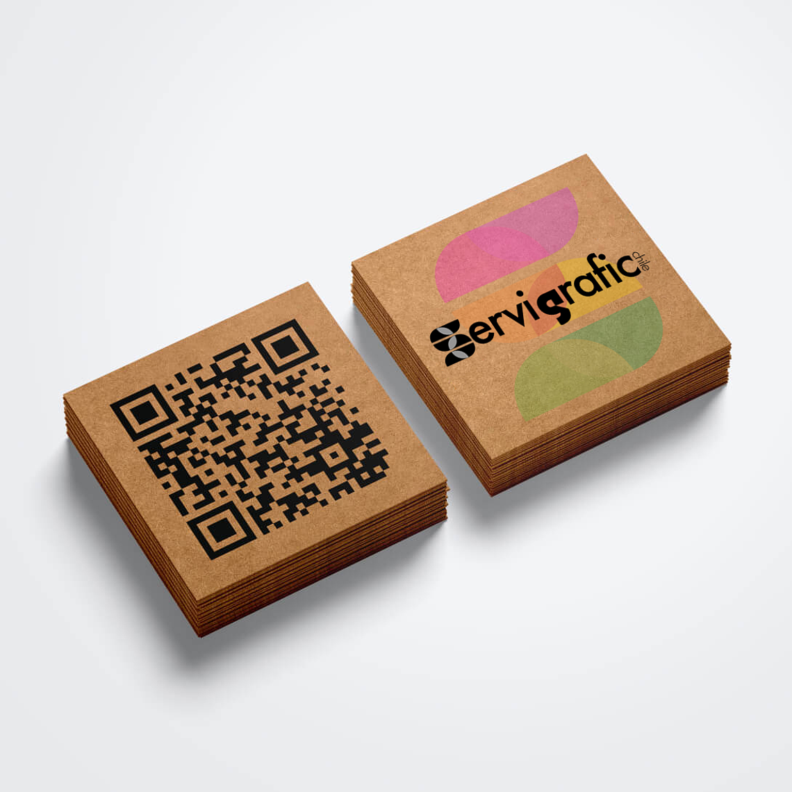 TARJETAS KRAFT CUADRADA (6x6 cm. Papel Reciclado) 1