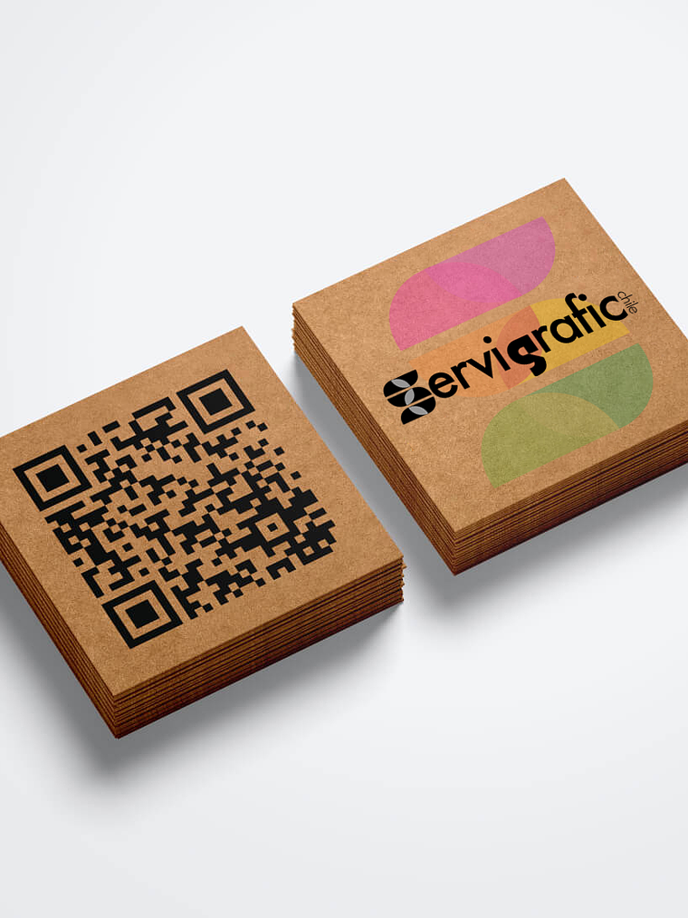 TARJETAS KRAFT CUADRADA (6x6 cm. Papel Reciclado) 1