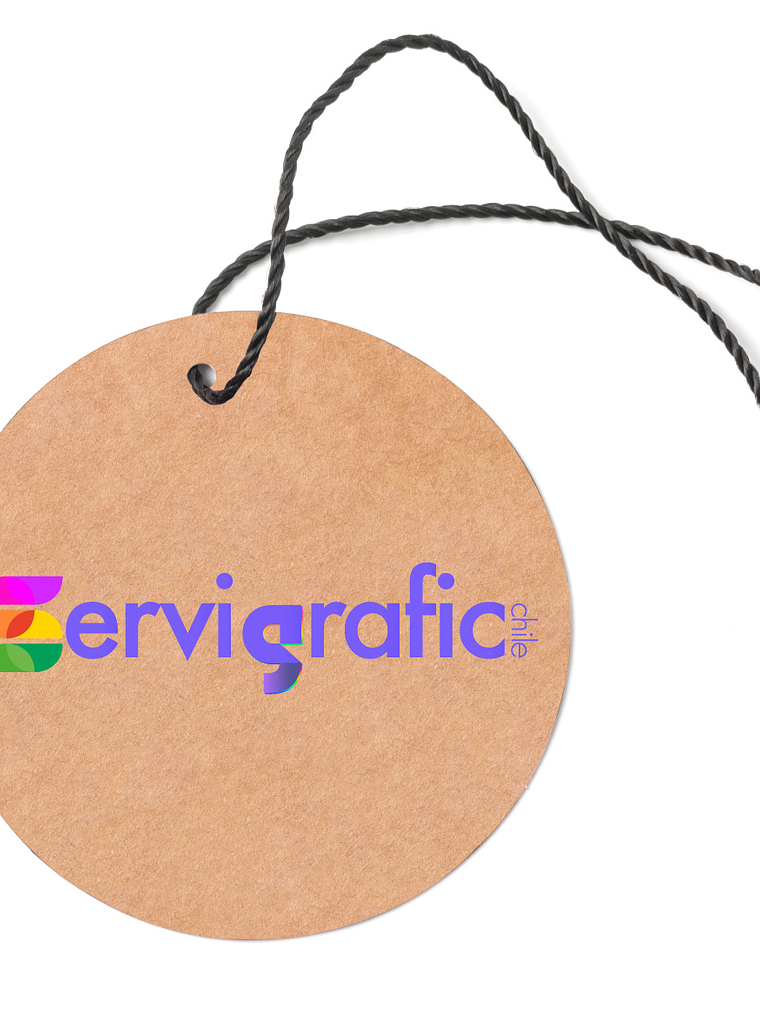 HANG TAG REDONDO KRAFT (6x6cm.) 1
