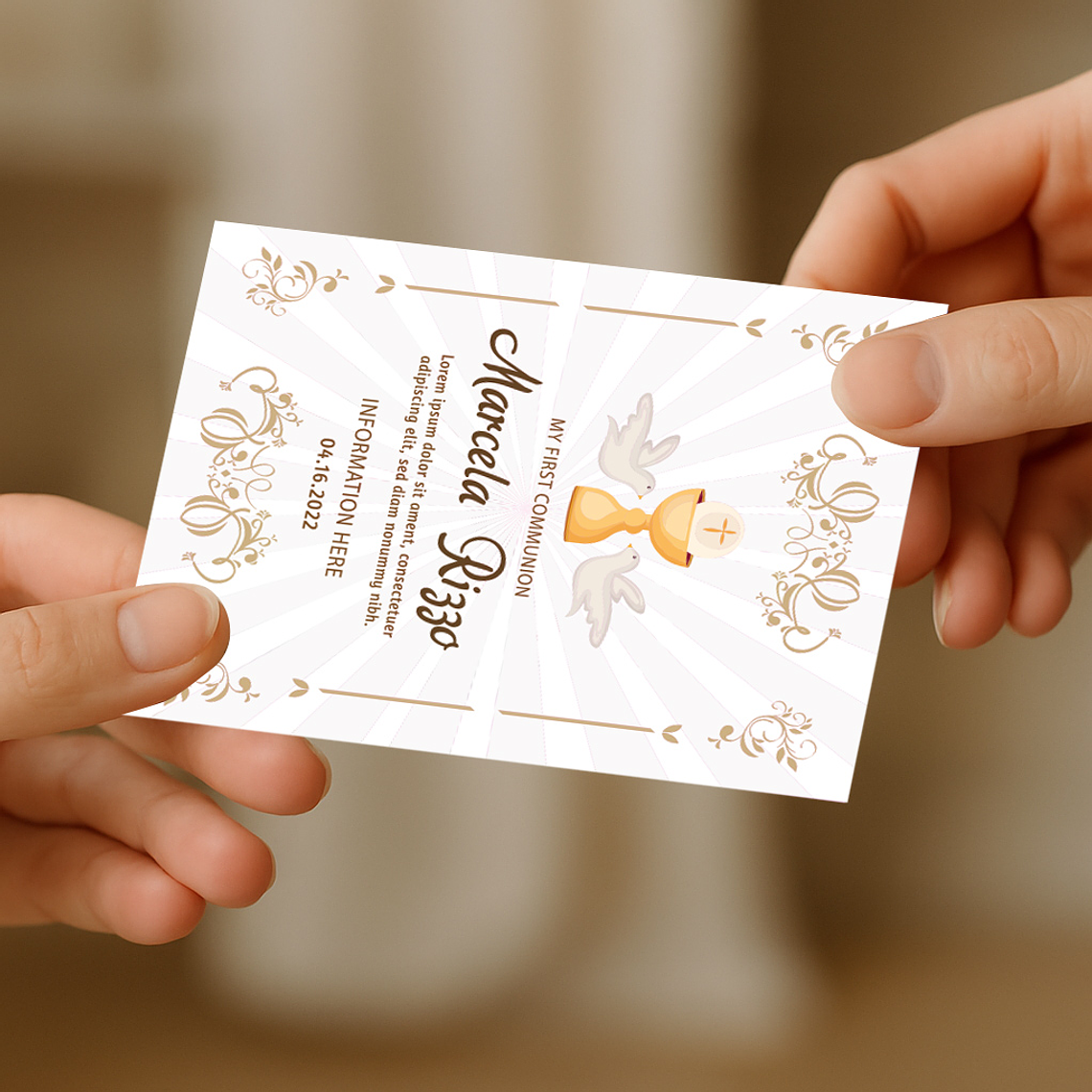 INVITACION Y RECUERDO MEDIANA 10X15 CM.) 2