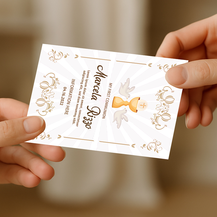 INVITACION Y RECUERDO MEDIANA 10X15 CM.) 2