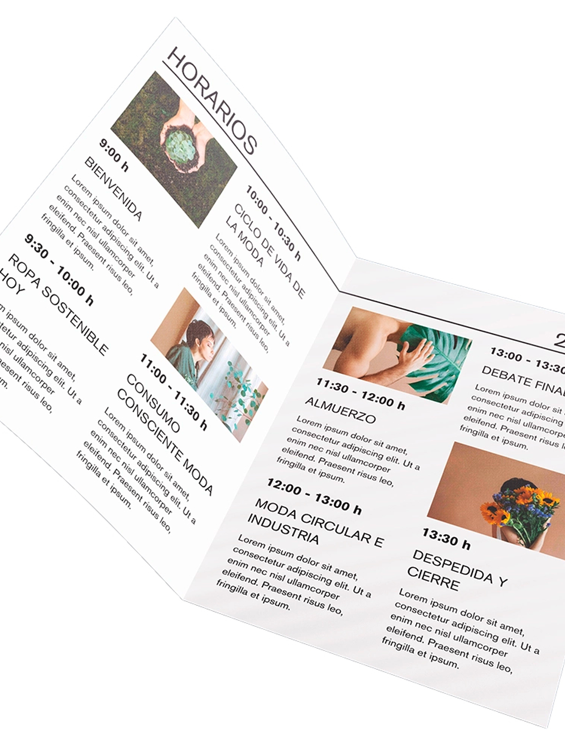 DIPTICOS TABLOIDE, A3 (tamaño Abierto) 2