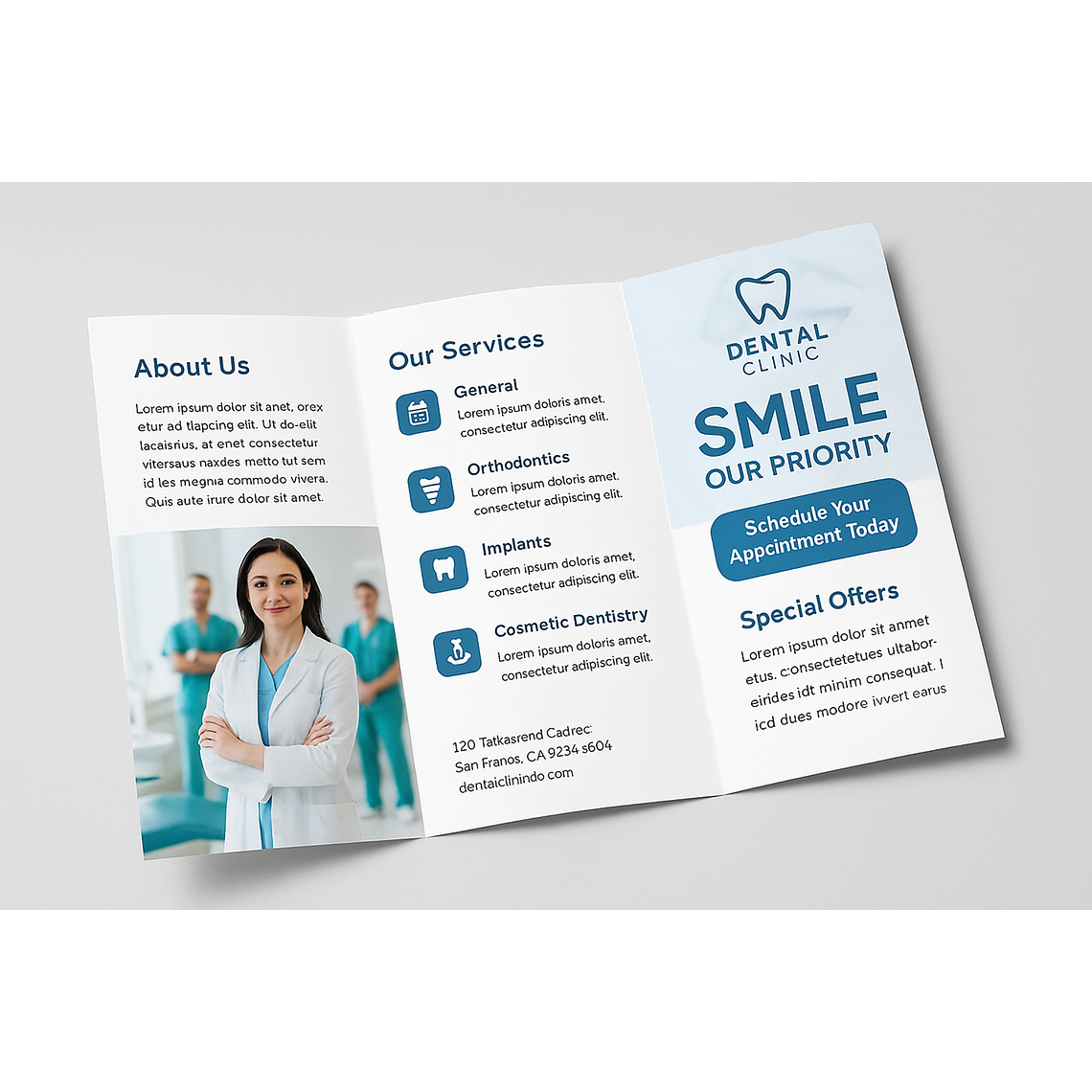 TRÍPTICO CARTA, A4 (tamaño abierto) 2