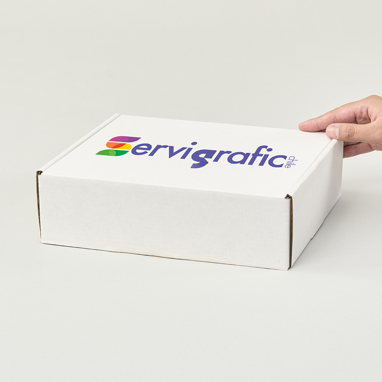 CAJA AUTOARMABLE 25X20X7 BLANCA 1