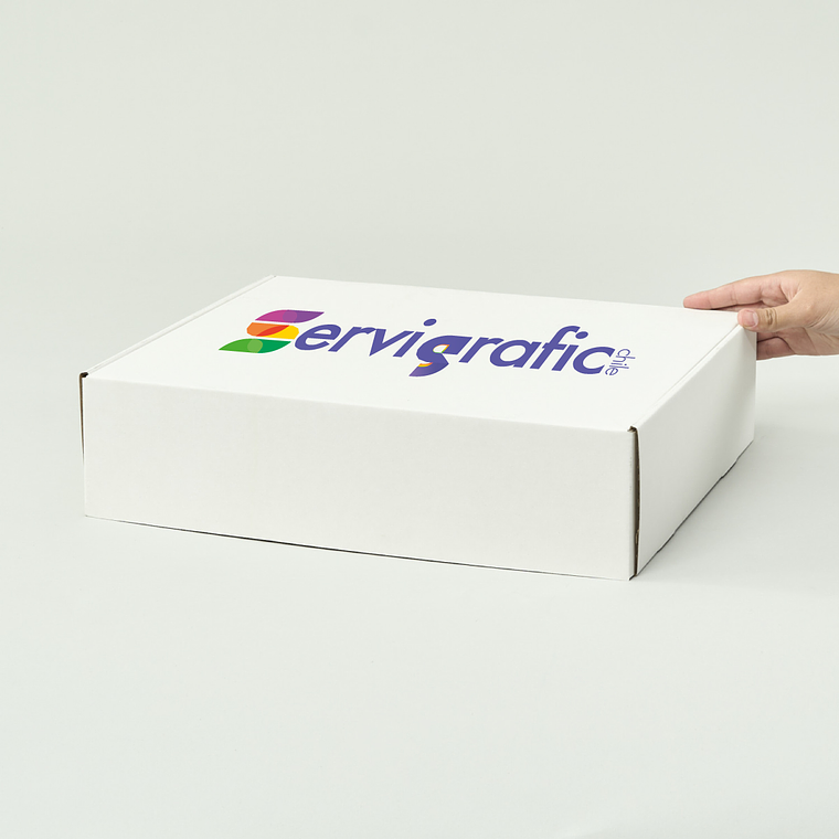 CAJA AUTOARMABLE 40X30X10 BLANCA 1