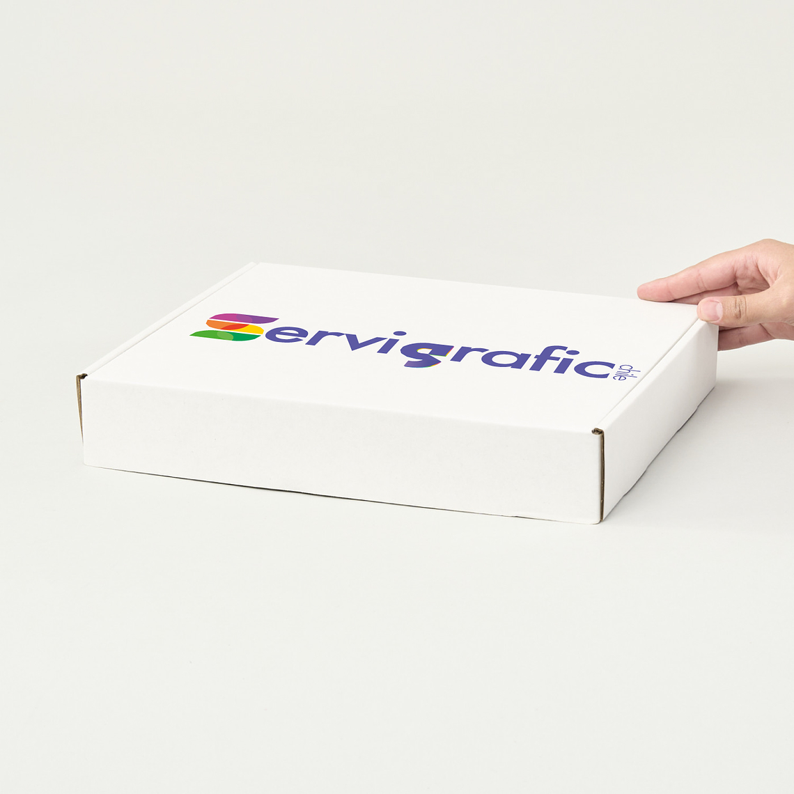 CAJA AUTOARMABLE 30X21,5X5 BLANCA 1