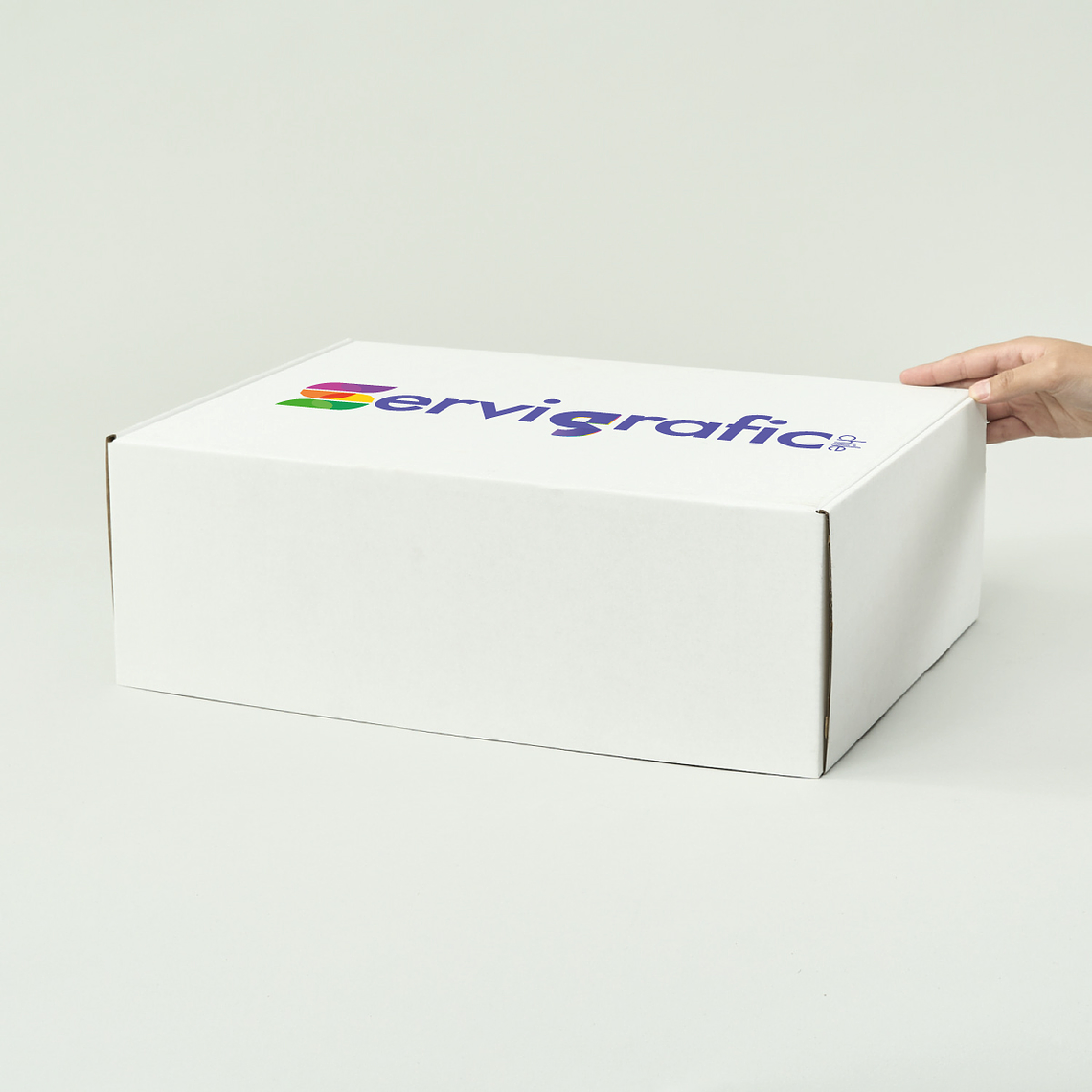 CAJA AUTOARMABLE 45X30X15 BLANCA 1