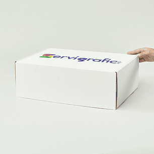 CAJA AUTOARMABLE 45X30X15 BLANCA