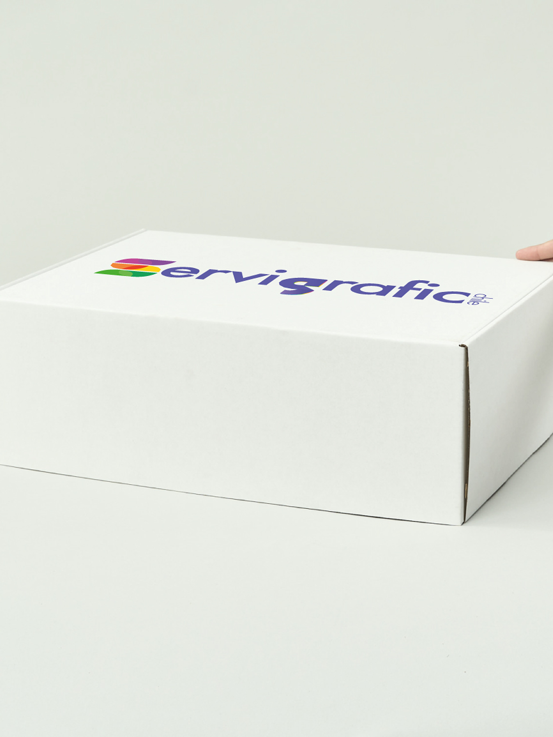 CAJA AUTOARMABLE 45X30X15 BLANCA 1