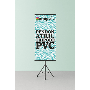 PENDÓN ATRIL TRIPODE TELA PVC