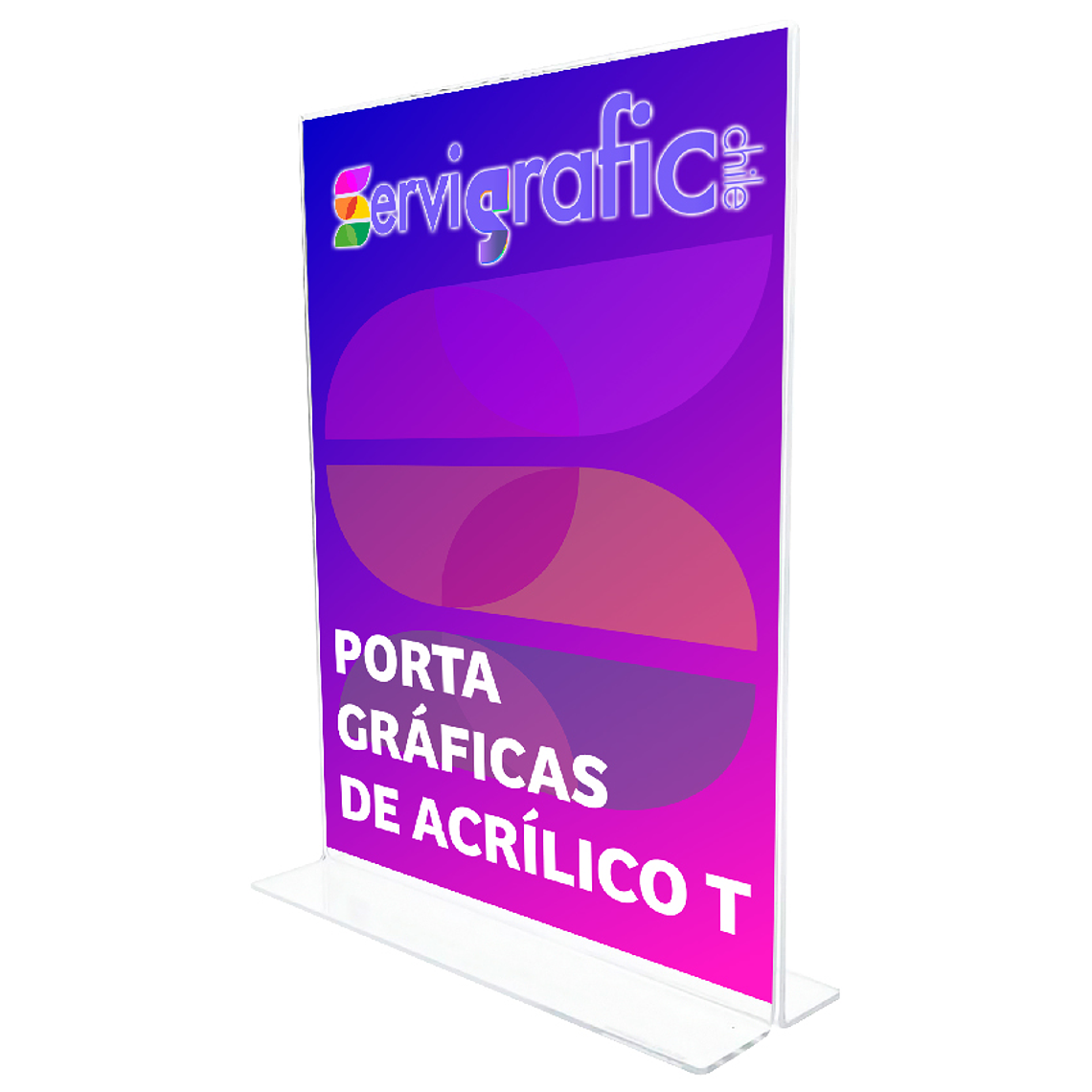 PORTAGRÁFICAS DE ACRÍLICO MODELO T 1