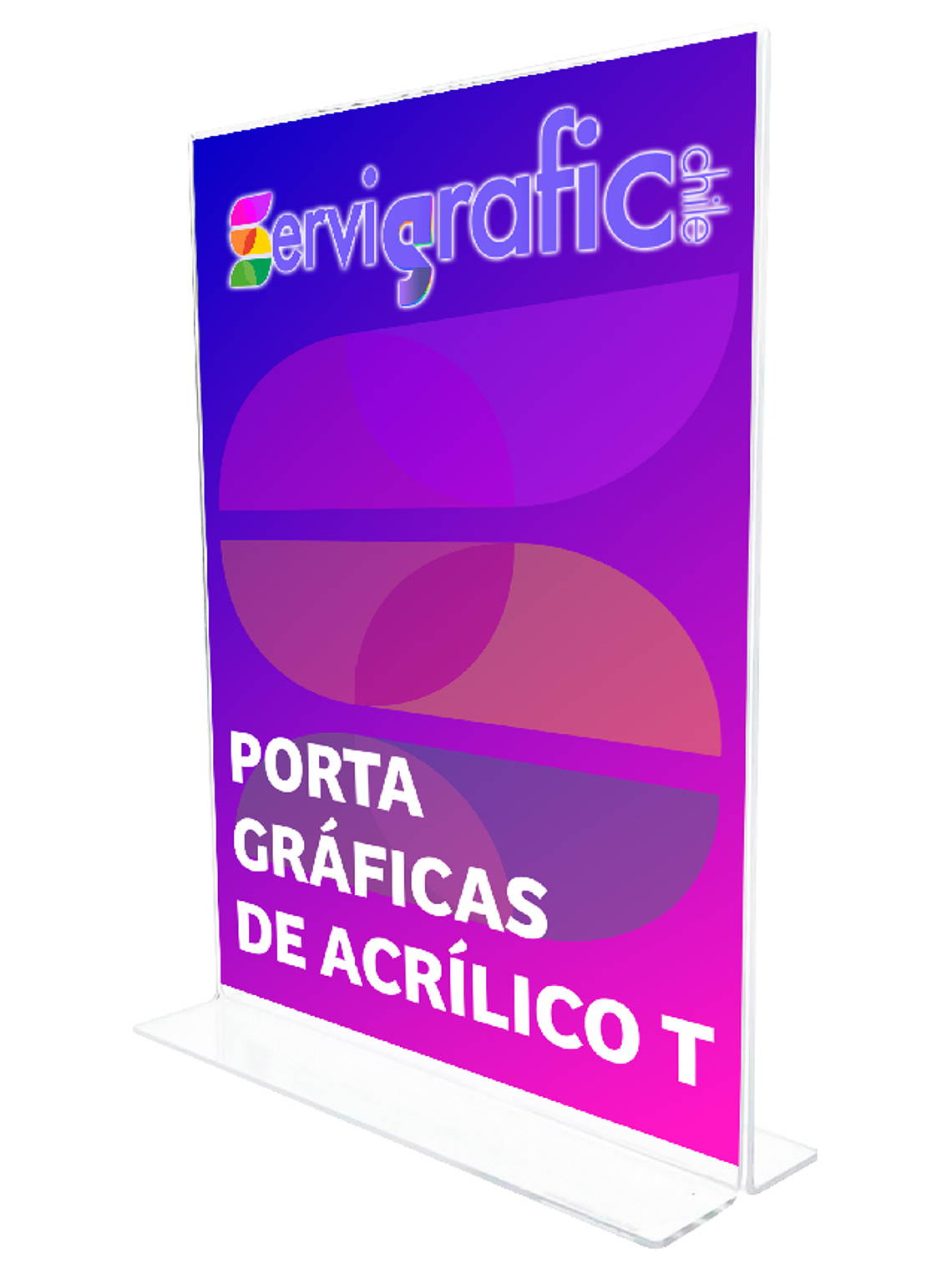 PORTAGRÁFICAS DE ACRÍLICO MODELO T 1