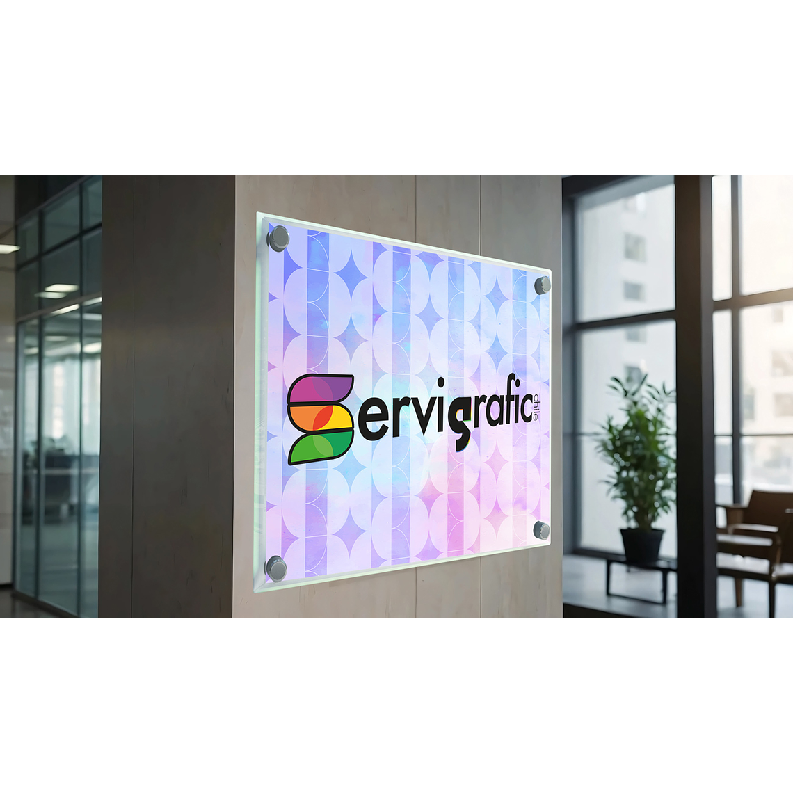 PORTAGRÁFICAS DE ACRÍLICO MURO PARA INTERIORES 1