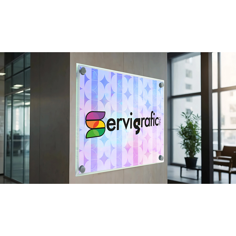 PORTAGRÁFICAS DE ACRÍLICO MURO PARA INTERIORES 1