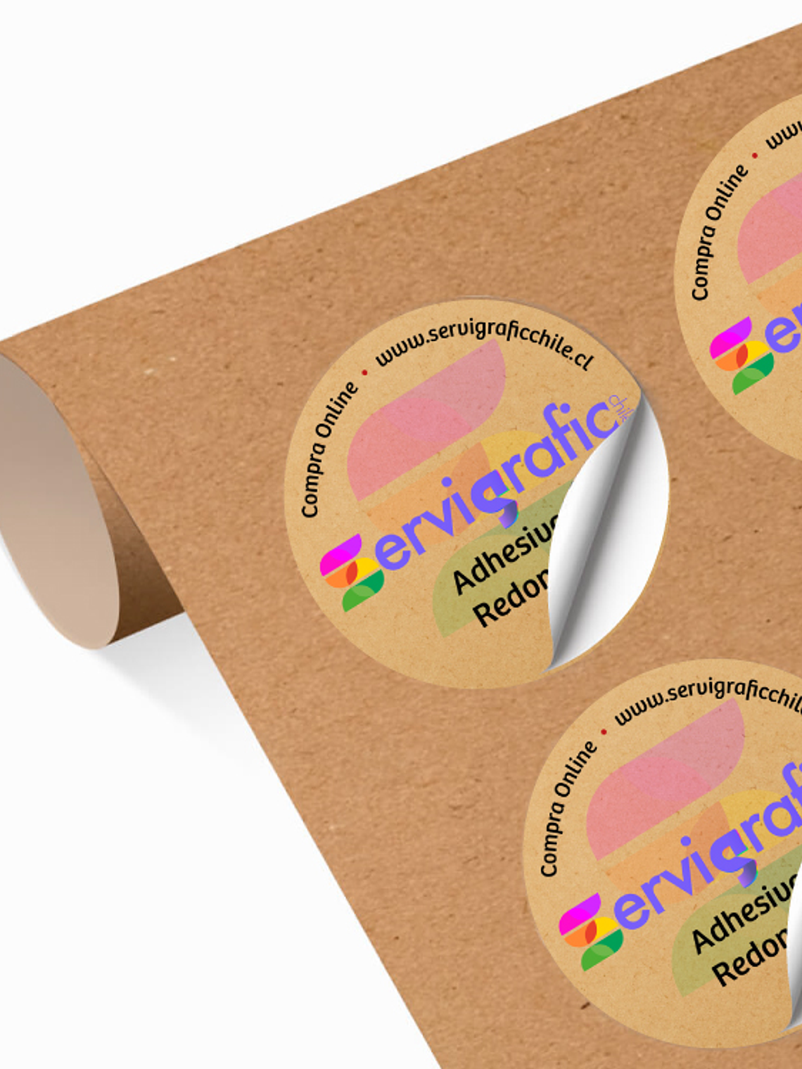 STICKERS KRAFT CIRCULARES 1