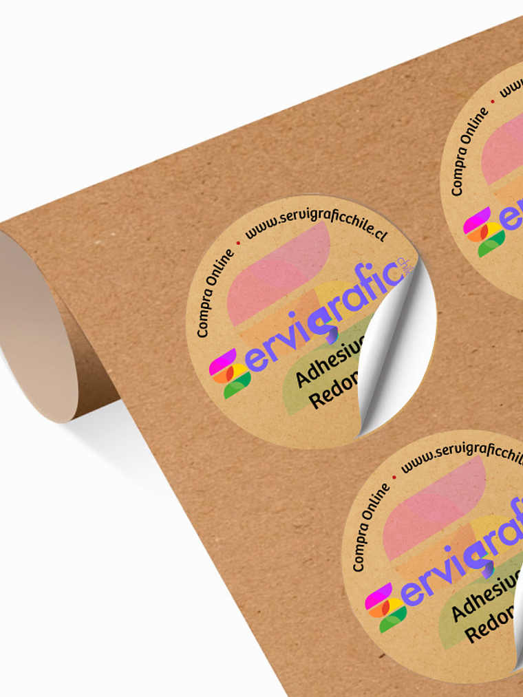 STICKERS KRAFT CIRCULARES 1