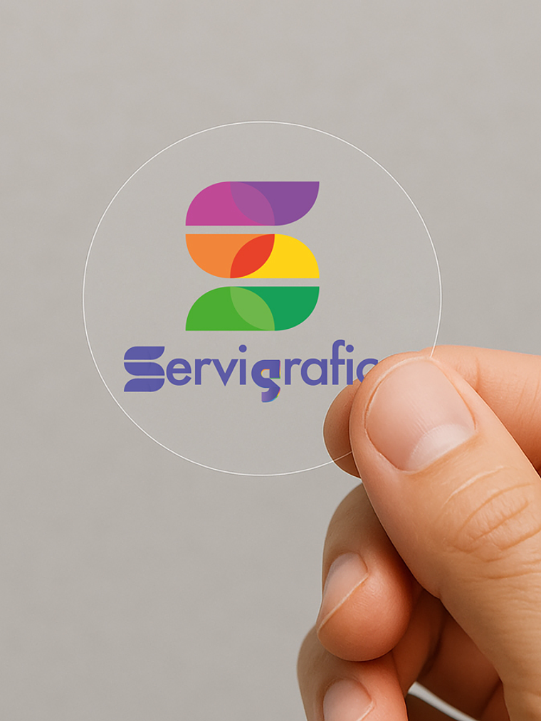 STICKERS TRANSPARENTE CIRCULAR 1