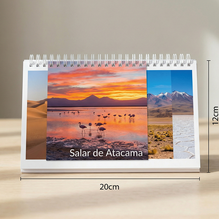 CALENDARIO ESCRITORIO CON LÁMINAS 20X12 3