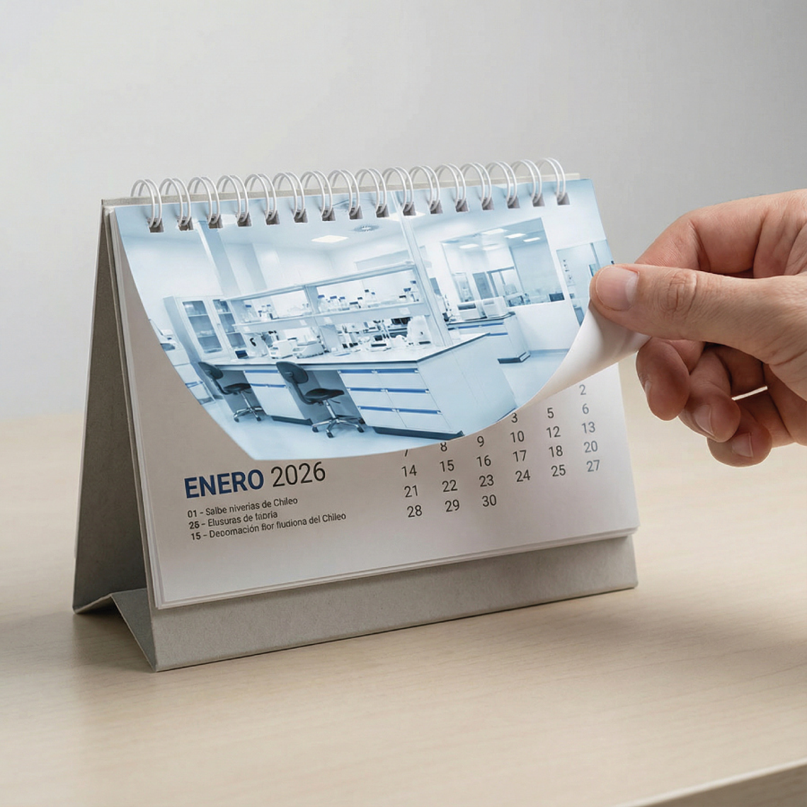 CALENDARIO ESCRITORIO CON LÁMINAS 22x14 3