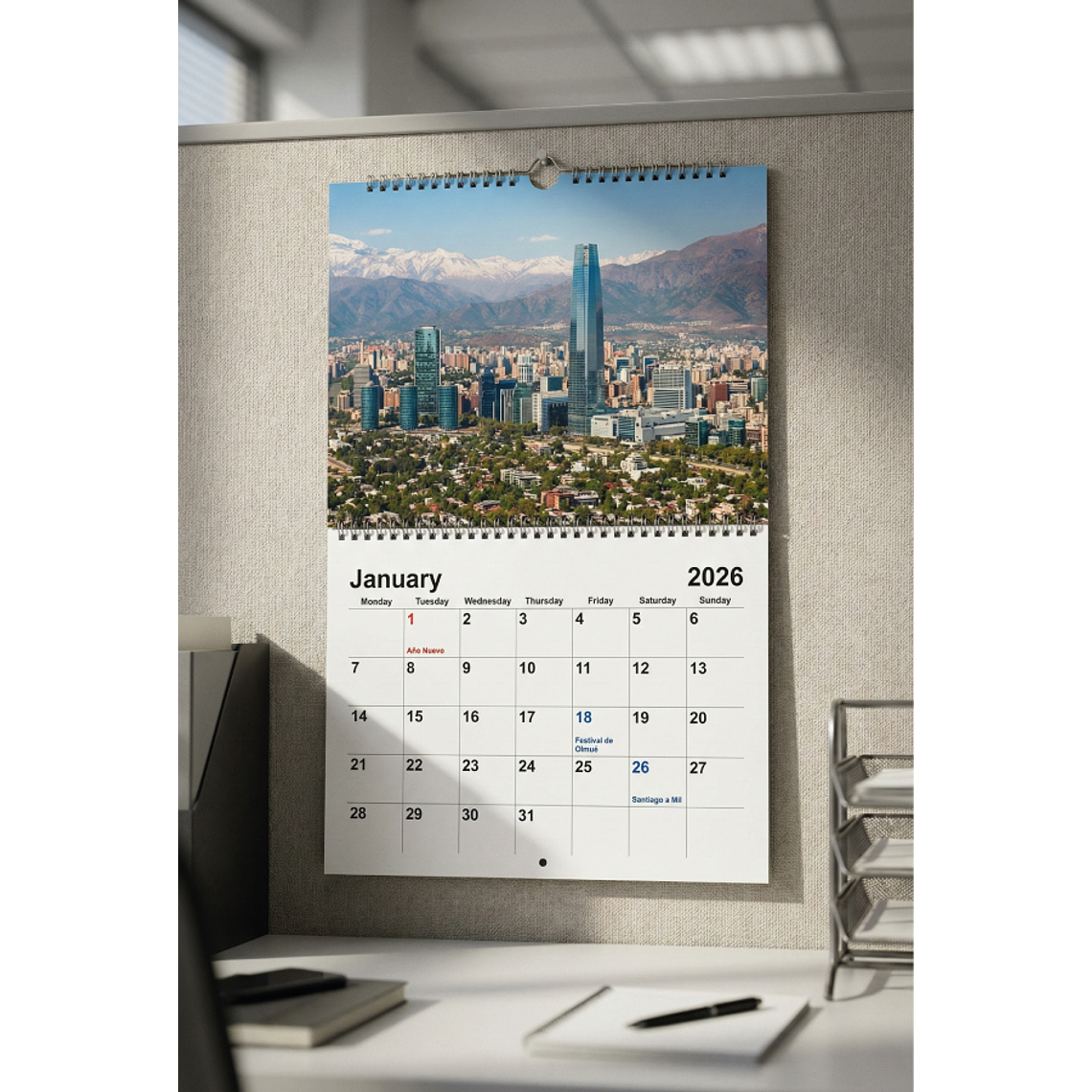 CALENDARIO DE PARED CON LAMINAS 2